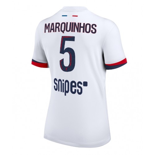 Paris Saint-Germain Marquinhos #5 Replica Away Shirt Ladies 2025-26 Short Sleeve Paris Saint-Germain Marquinhos #5 Replica Away Shirt Ladies 2025-26 Short Sleeve